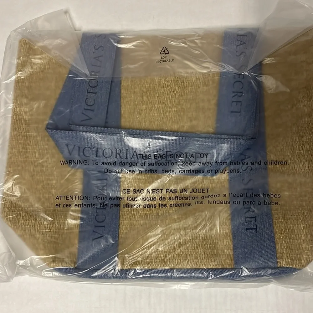 NWT Victoria Secret Straw Tote - One Size